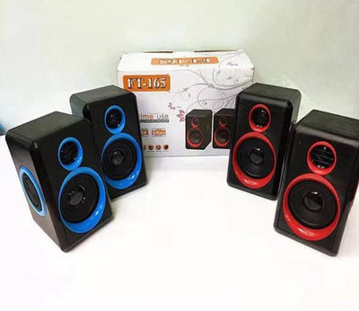 FT-165 Heavy Bass Computer Speakers Volume Control Perfect Music, and Movies