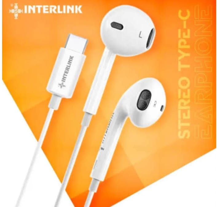 Interlink original Type C Handsfree Crystal-Clear Audio, Deep Bass