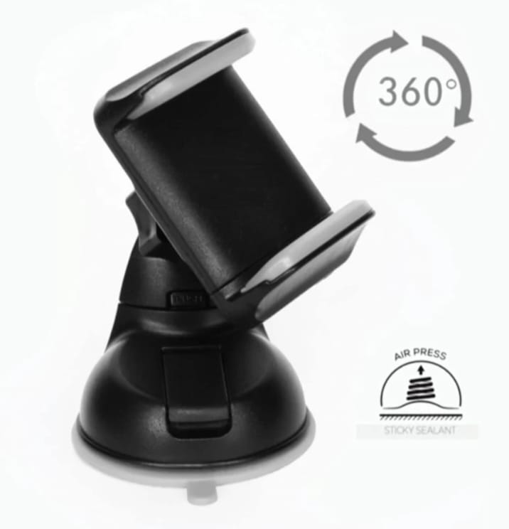 Universal Silicone Mobile Car Holder with 360° Rotation