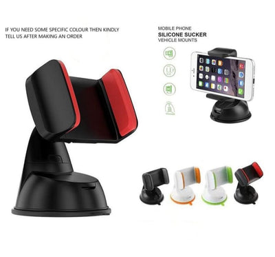 Universal Silicone Mobile Car Holder with 360° Rotation