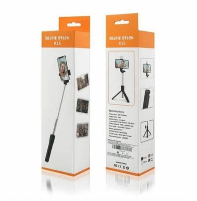 R1s Bluetooth Selfie Stick with Remote & Multifunctional Flashlight Tripod Stand - 4-in-1