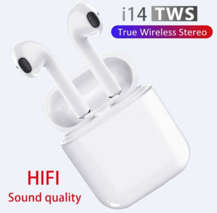 I14 TWS Bluetooth Earbuds 4 hours of playtime on a single charge