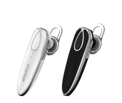 Faster E10 Mono Clip-On Wireless Headset crystal-clear sound quality