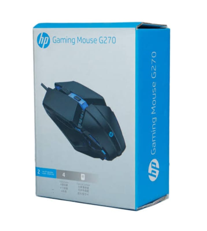 HP G270 Gaming Mouse 6 programmable buttons RGB lighting