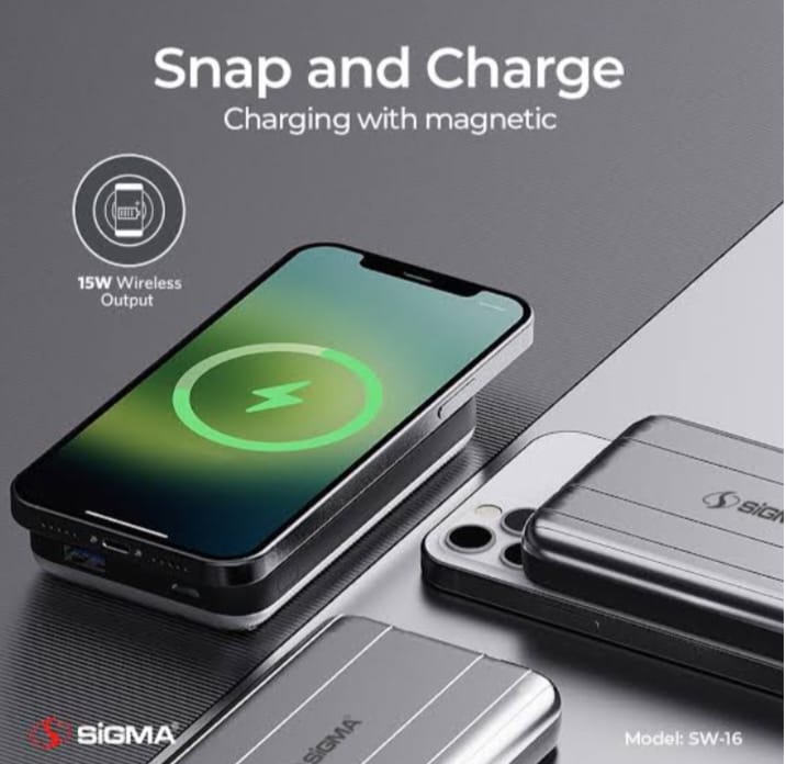 Sigma Wireless Power Bank 10000mAh SW16