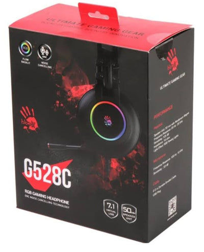 Bloody G528C RGB Gaming Headphones Noise-Canceling Microphone