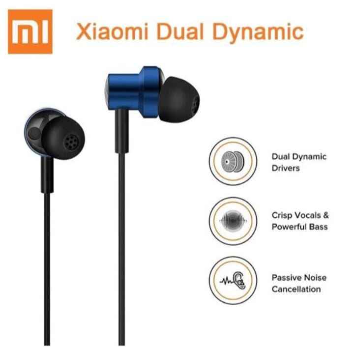 Xiaomi Double Dynamic HiFi Deep Bass Wired earphone