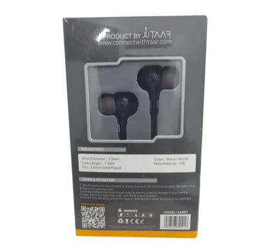 Awaaz Aero Wired 3.5mm Earphones Designed for Comfort and Style 12 Month warranty