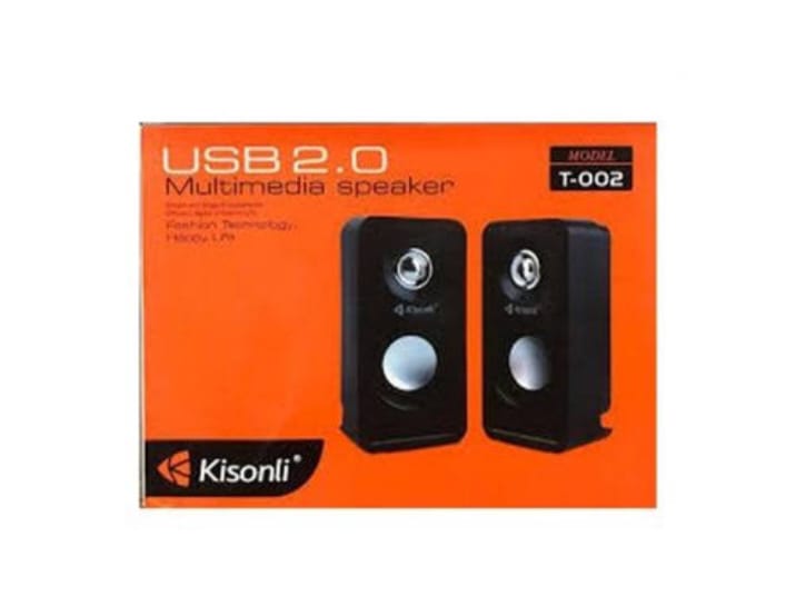 Kisonli T-002 USB 2.0 Multimedia Speaker with Deep Bass