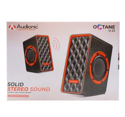 Audionic Octane U-25 Speaker 12 Month Warranty Deep Bass and Crystal-Clear Audio