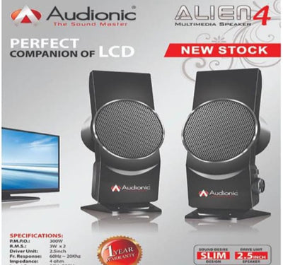 Audionic Alien-4 2.0 AC Power Multimedia Speaker