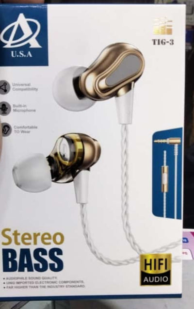 U.S.A TIG-3 Stereo Bass Handsfree