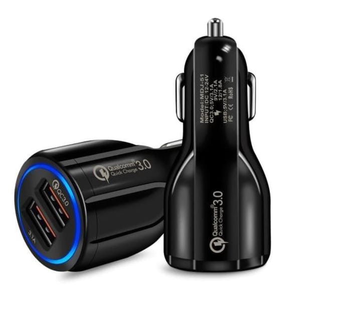 Dual-Port Fast USB Car Charger