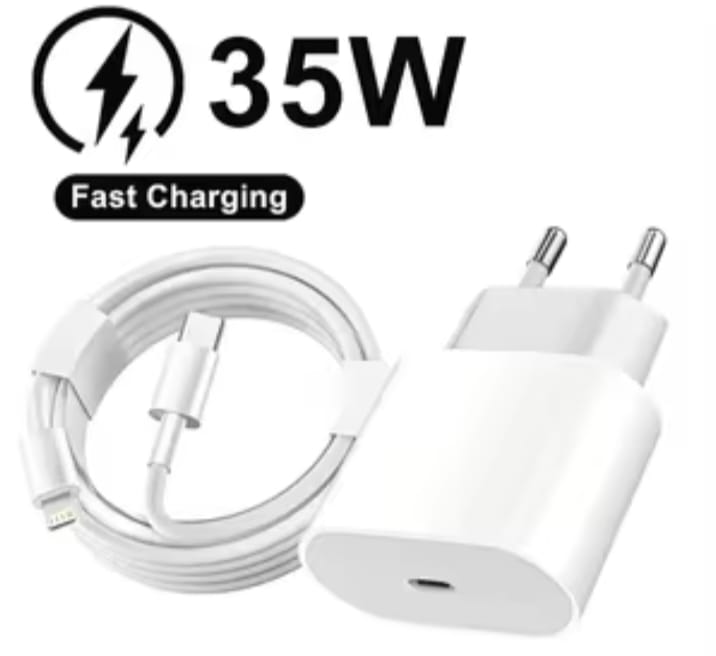 iPhone 15 Pro Max 35W EU Pin Charger with C Cable All Iphone series Sported