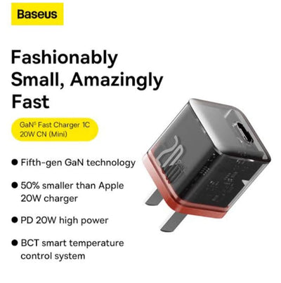 Baseus Palm 20W USB-C Fast Charger Charged Quickly and Safely