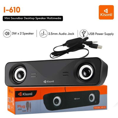 Kisonli I-610 USB Home Theater System Soundbar Speaker