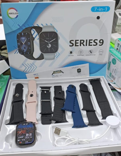 Multi-Straps Smart Watch Series 9 DT 900 Ultra Amoled Display