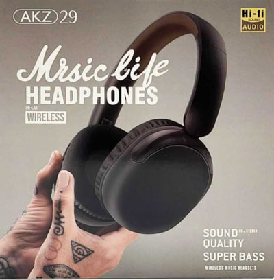 AKZ 29 Over-Ear Foldable Bluetooth Headphones Powerful Bass