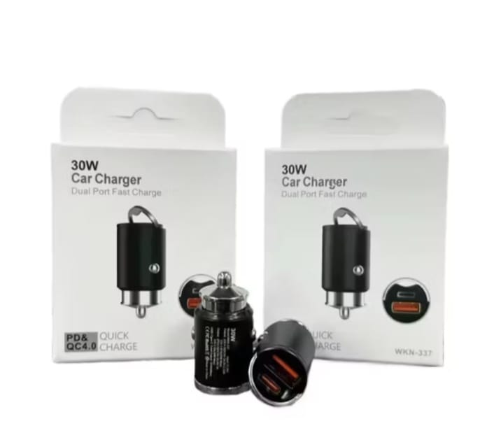 30W WKN-337 Car Charger Fast and Efficient Charging With PD Port