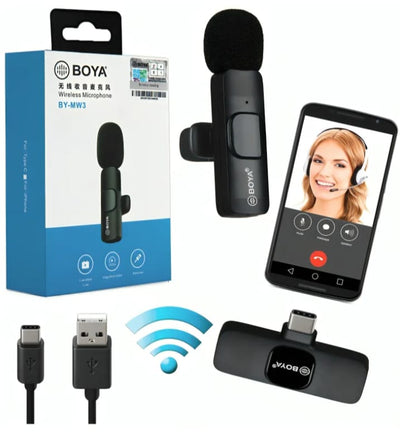 BOYA BY-MW3 Wireless Microphone Designed for Vloggers