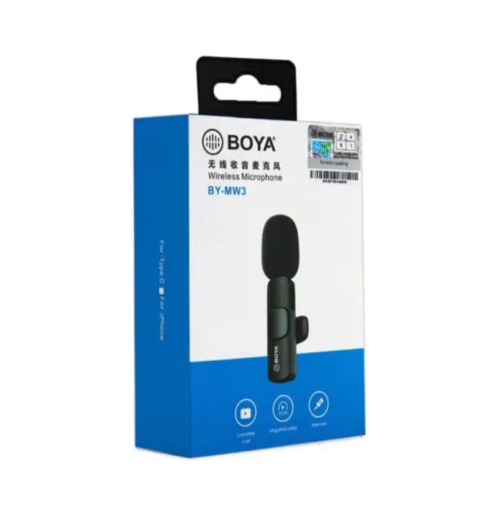 BOYA BY-MW3 Wireless Microphone Designed for Vloggers