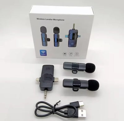 K15 Three-Way Wireless Microphone Advanced nNoise-Canceling Technology