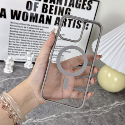 Sleek Transparent Case for iPhone All Modal Minimalist, Stylish Look!