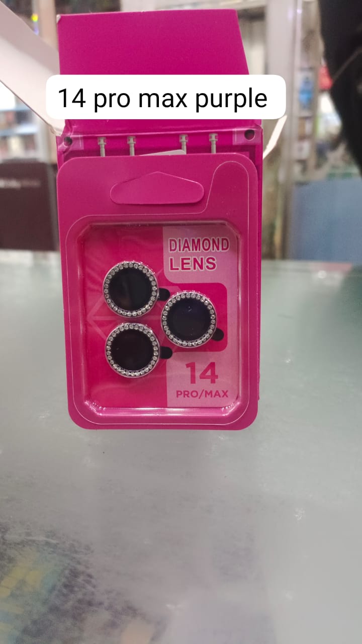 Deep Purple Diamond Lens for iPhone 14 Pro Max,14 Pro