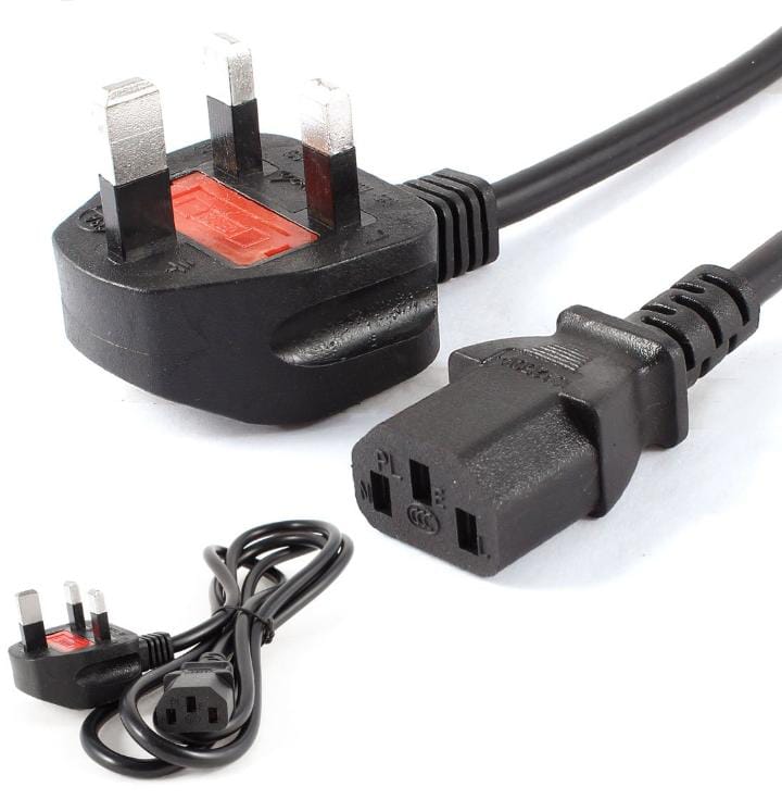 13A AC 250V UK Plug to C13 Adapter Power Cable For PC