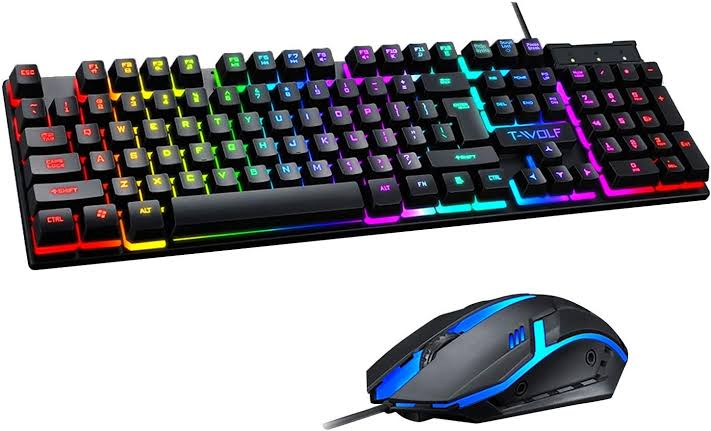 T-Wolf TF200 RGB Gaming Keyboard & Mouse Combo