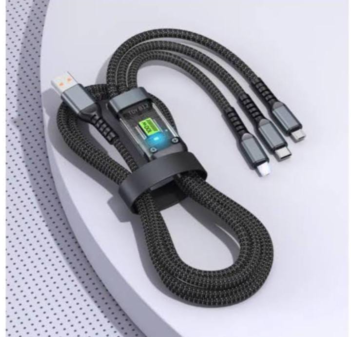 Faster 100W 3-in-1 Fast Charging Cable 12 Month Warranty