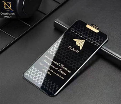 Flayr Diamond Section Tempered Glass All Iphone Modal Available