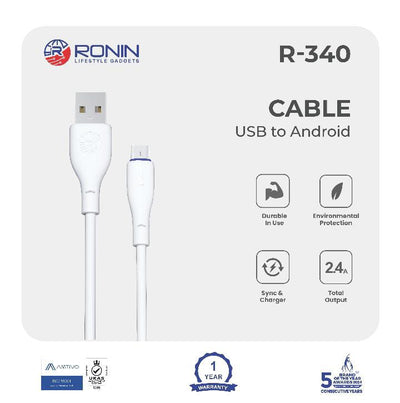 Ronin R-340 Type-C Fast Charging Data Cable