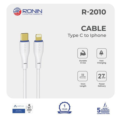 Ronin R-2010 PD Cable 27W All Iphone Modal Sported