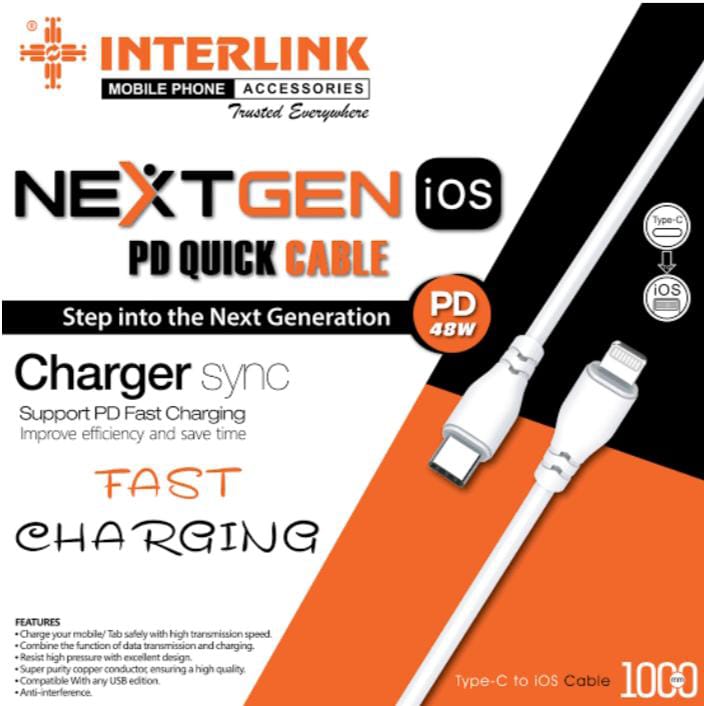 Interlink Nextgen iOS PD Quick Cable 16 Pro Max, 15 Pro Max