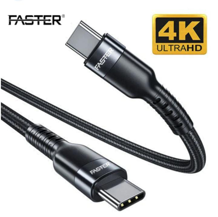 Faster PD Cable FC-08 USB-C to USB-C 120cm 60W Ultra Fast