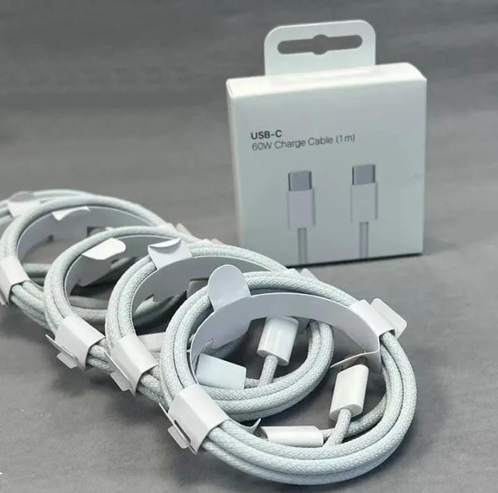 Apple USB-C 60W Charge Cable (1m) Iphone 15 and Iphone 16 All series Sported